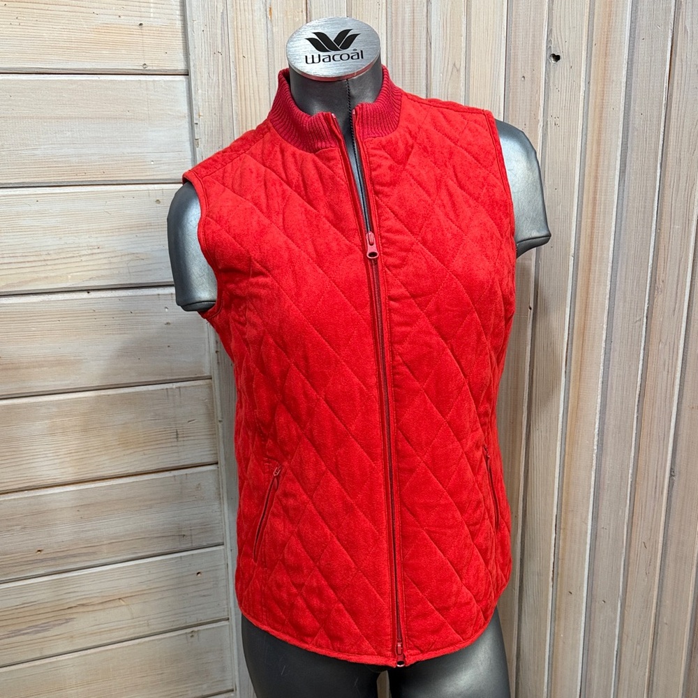 Relativity Vibrant Red Women's Quilted Vest